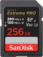 SanDisk - Extreme Pro 256GB SDXC UHS-II V60 Memory Card - Front_Zoom