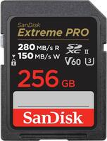SANDISK - Extreme Pro 256GB SDXC UHS-II V60 Memory Card - Front_Zoom