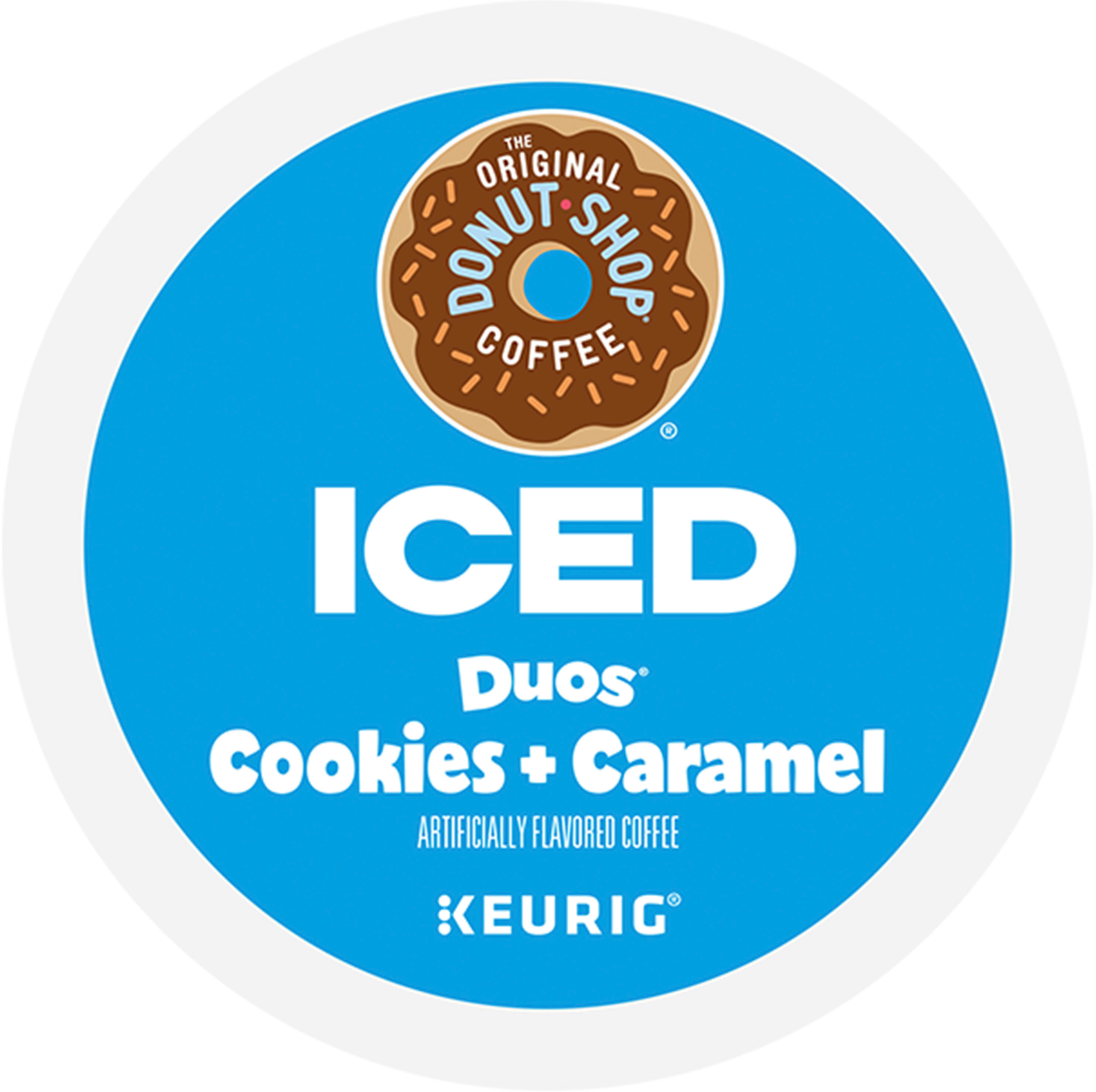 Left View: The Original Donut Shop - Iced Duos Cookie + Caramel K Cup Pods 24ct