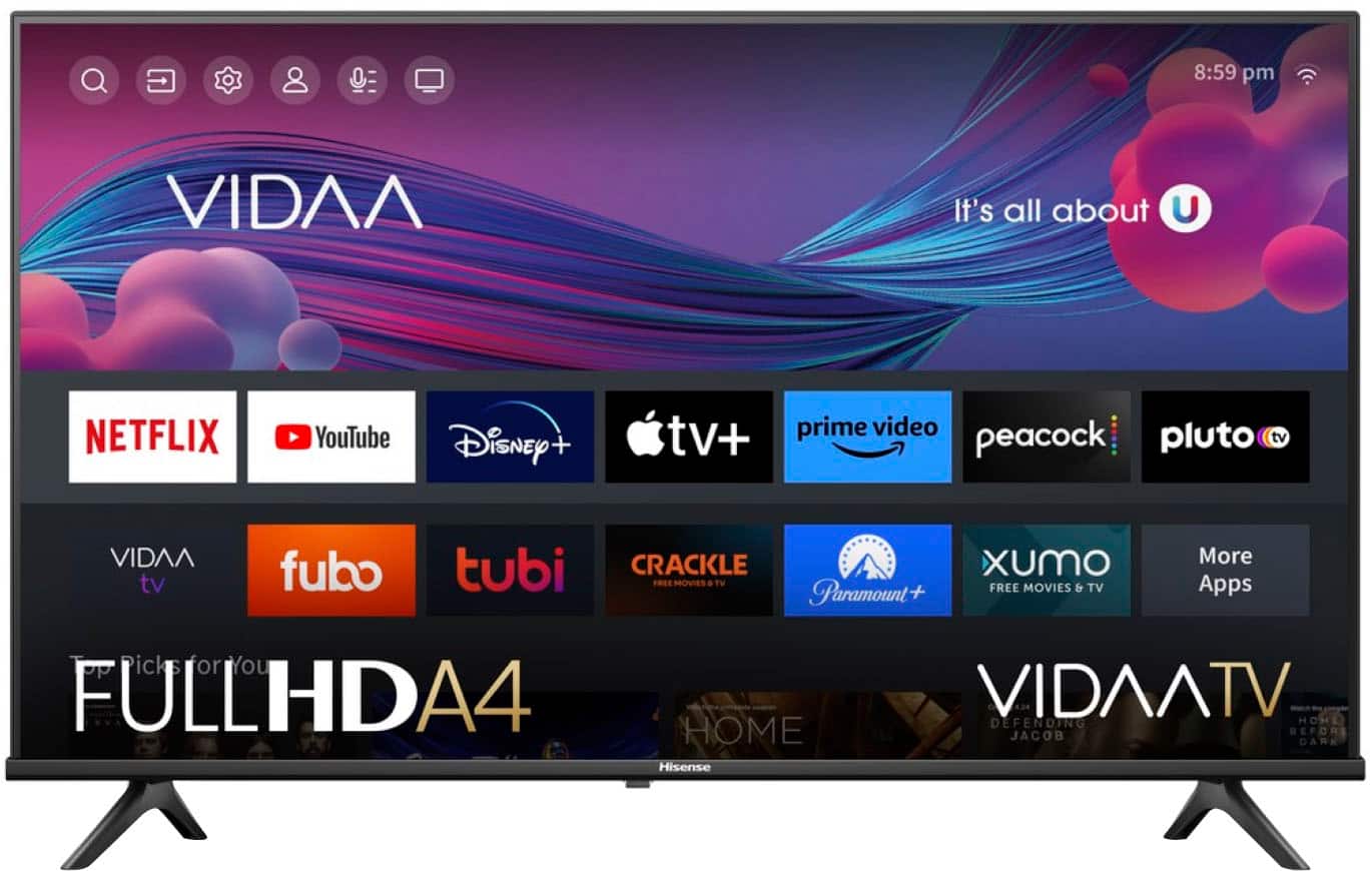 Hisense - 40" Class A4 Series LED Full HD Smart Vidaa TV (2023) - Front_Zoom