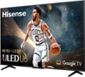 Angle. Hisense - 55" Class U6 Series Mini-LED QLED 4K UHD Smart Google TV - Black.