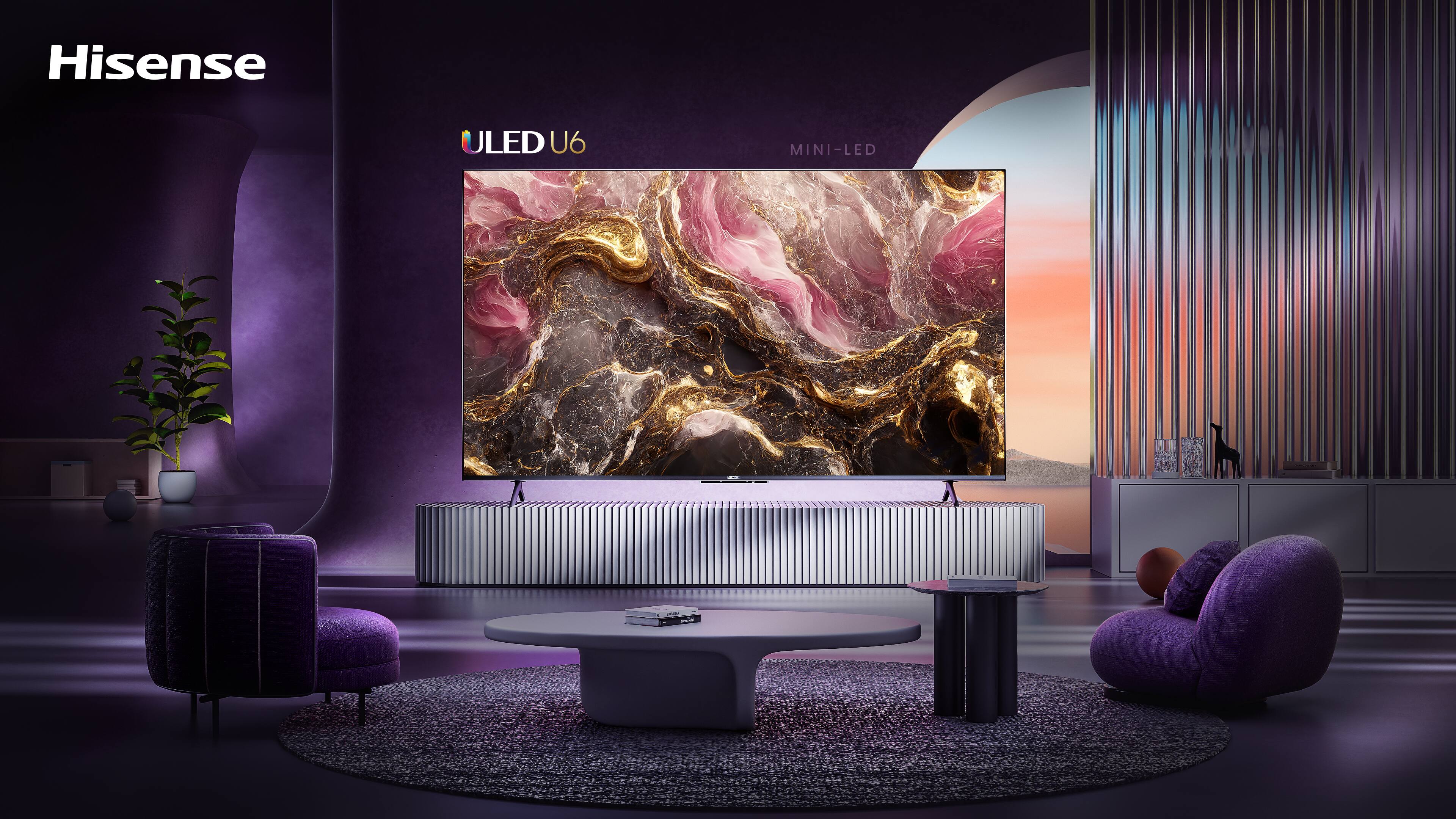 Alt View 12. Hisense - 75" Class U6 Series Mini-LED QLED 4K UHD Smart Google TV - Black.