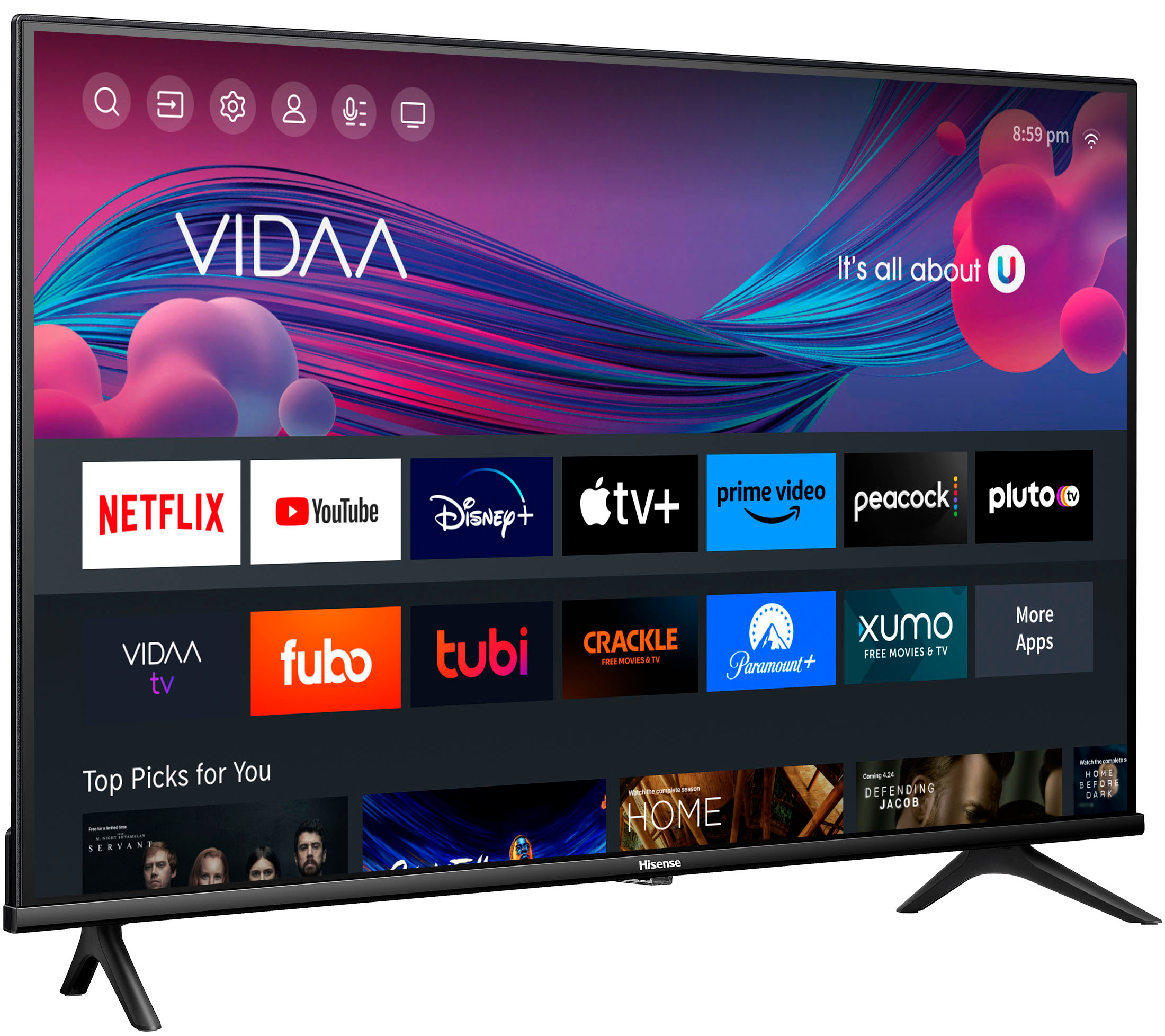 Televisor Hisense 43” A4 Vidaa 43” Smart Tv [43A421GSV] – Pixel Store