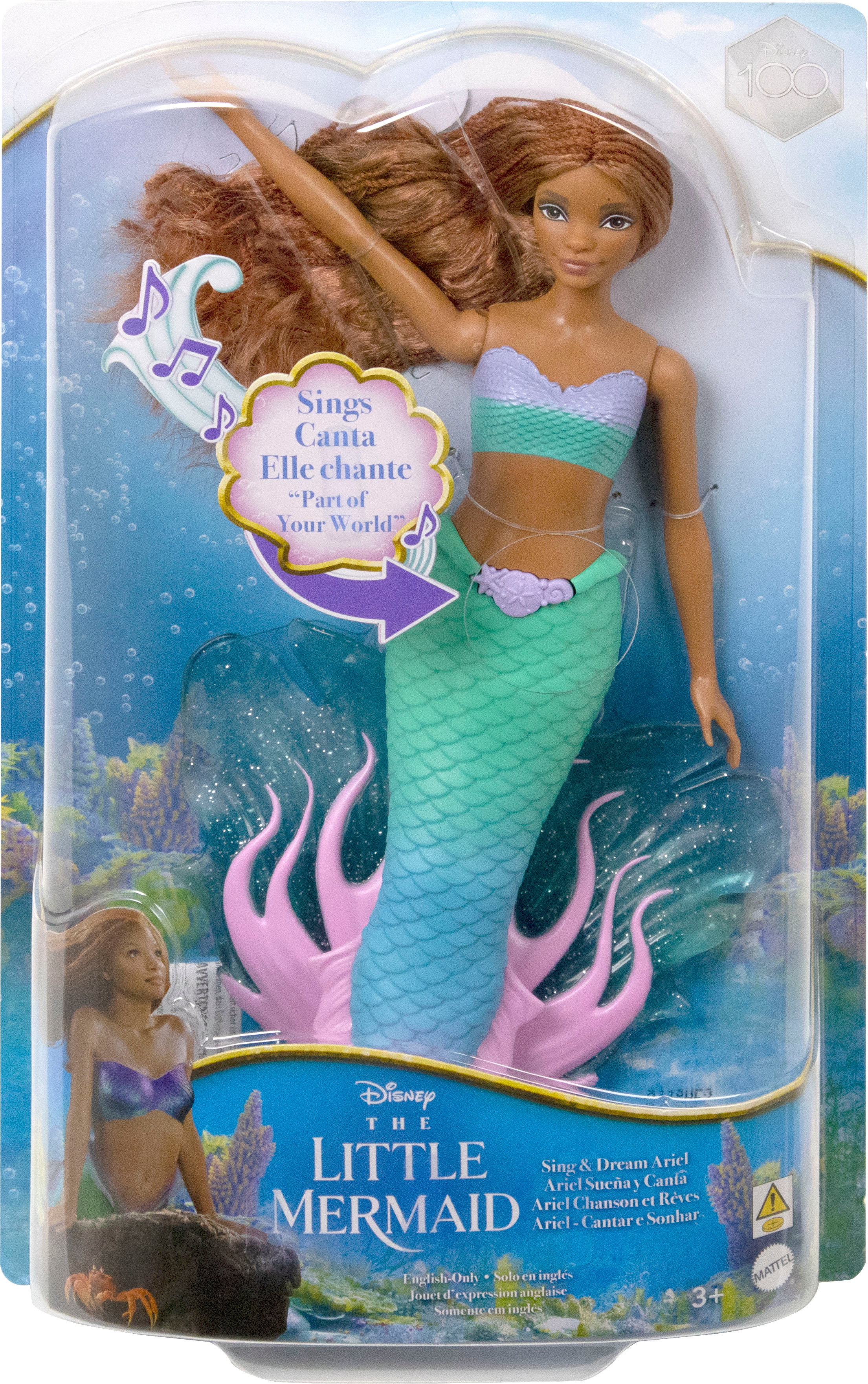 Angle View: Disney - The Little Mermaid Ariel Sing & Deam 15" Doll