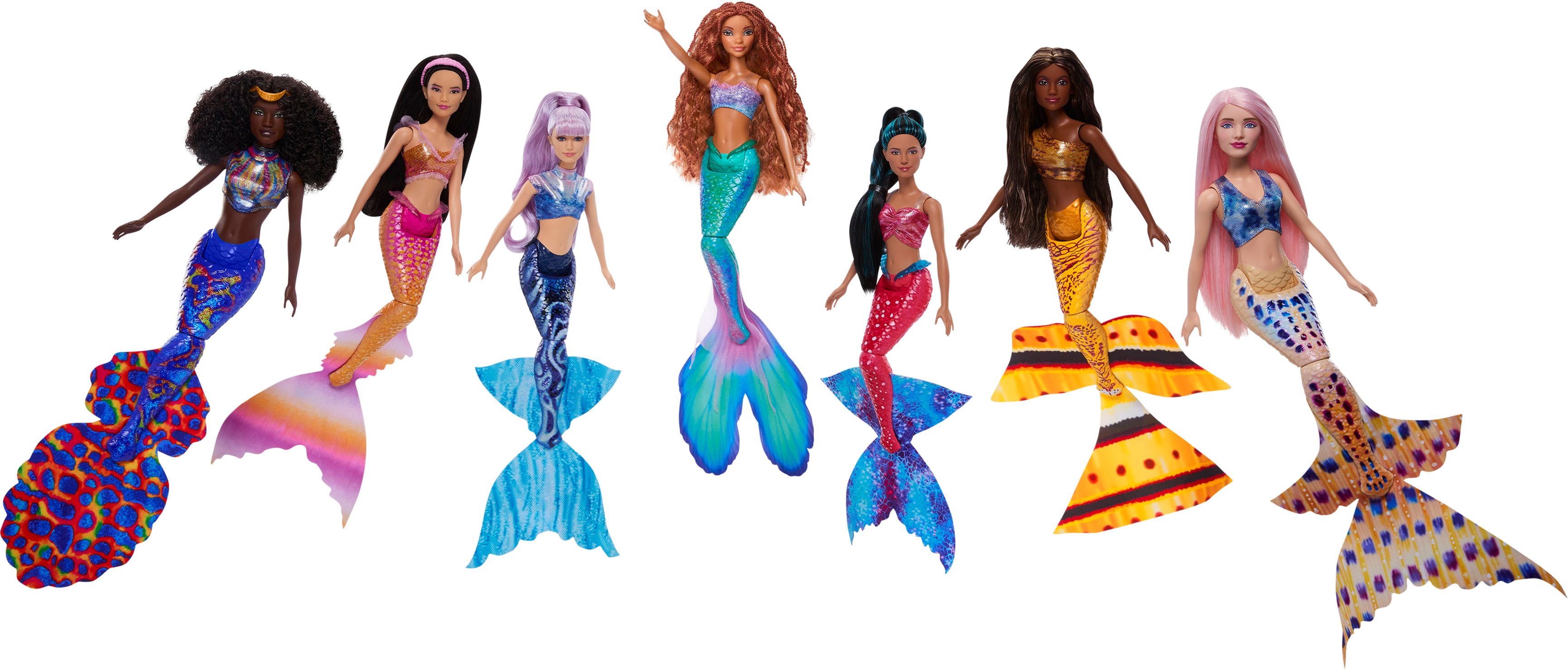 Disney The Little Mermaid Ultimate Ariel Sisters 12.75 Dolls (7-Pack)  HLX18 - Best Buy