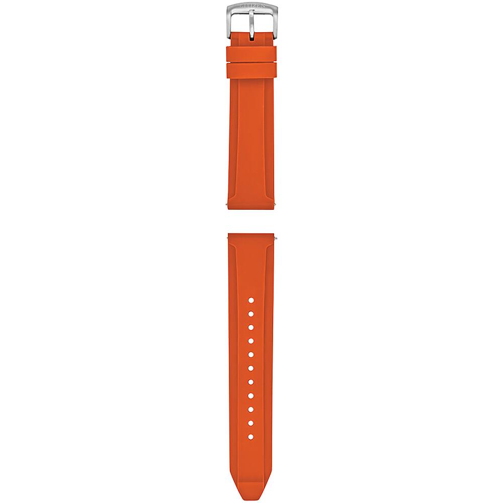 Left View: Silicone Band for Citizen CZ Smartwatch 22mm - Orange