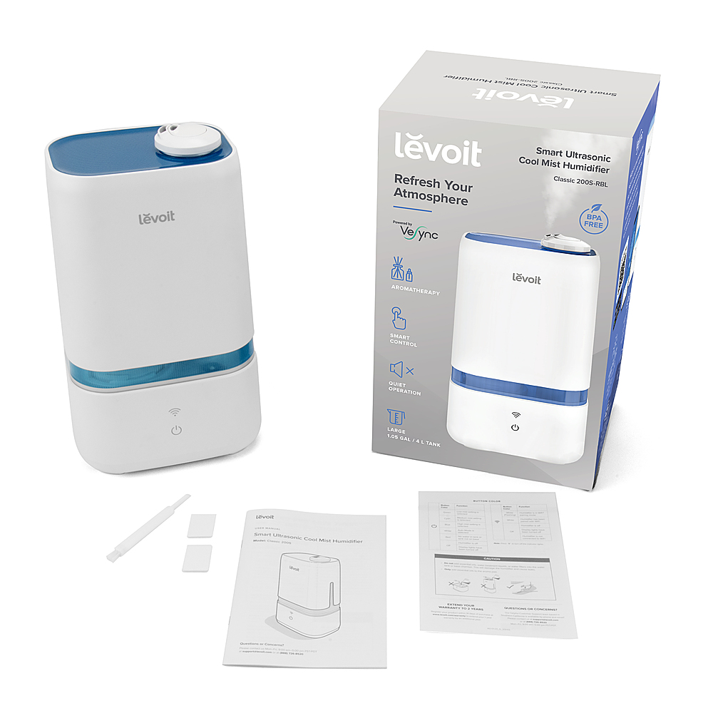 Levoit LV600S Smart Hybrid Ultrasonic Humidifier provides both a warm and a  cool mist » Gadget Flow