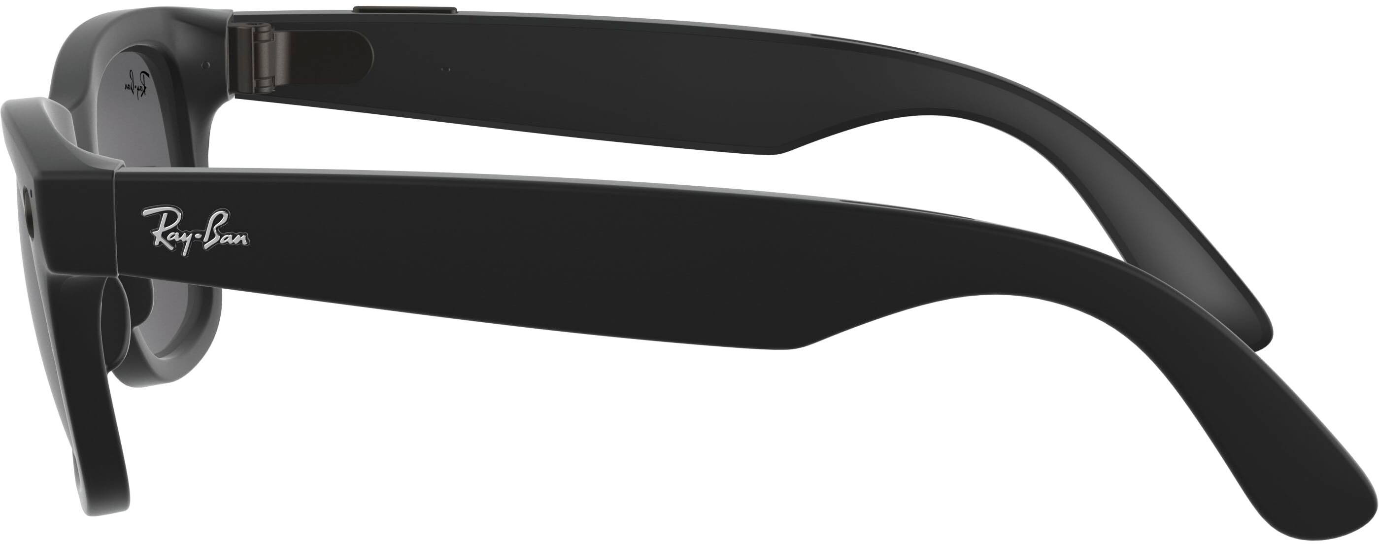 Alt View 12. Ray-Ban - RAY-BAN STORIES | WAYFARER - Matte Black/Dark Grey.