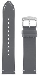 Leather Band for Citizen CZ Smartwatch 22mm - Gray - Angle_Zoom