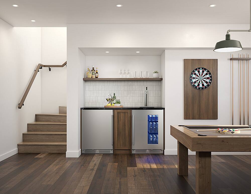 Alt View 11. Zephyr - Presrv 24 in. 99-Can Single Zone Outdoor Refrigerator - Stainless Steel.