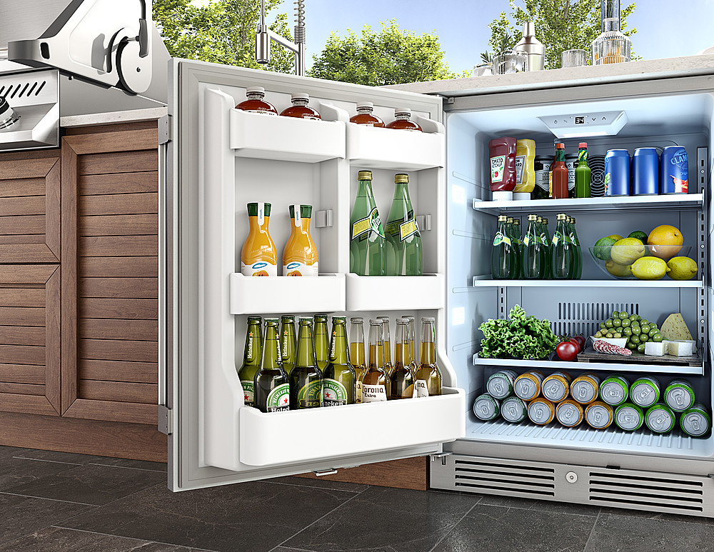 Zephyr Presrv 24 in. 99-Can Single Zone Outdoor Refrigerator Stainless  Steel PRR24C01AS-OD - Best Buy