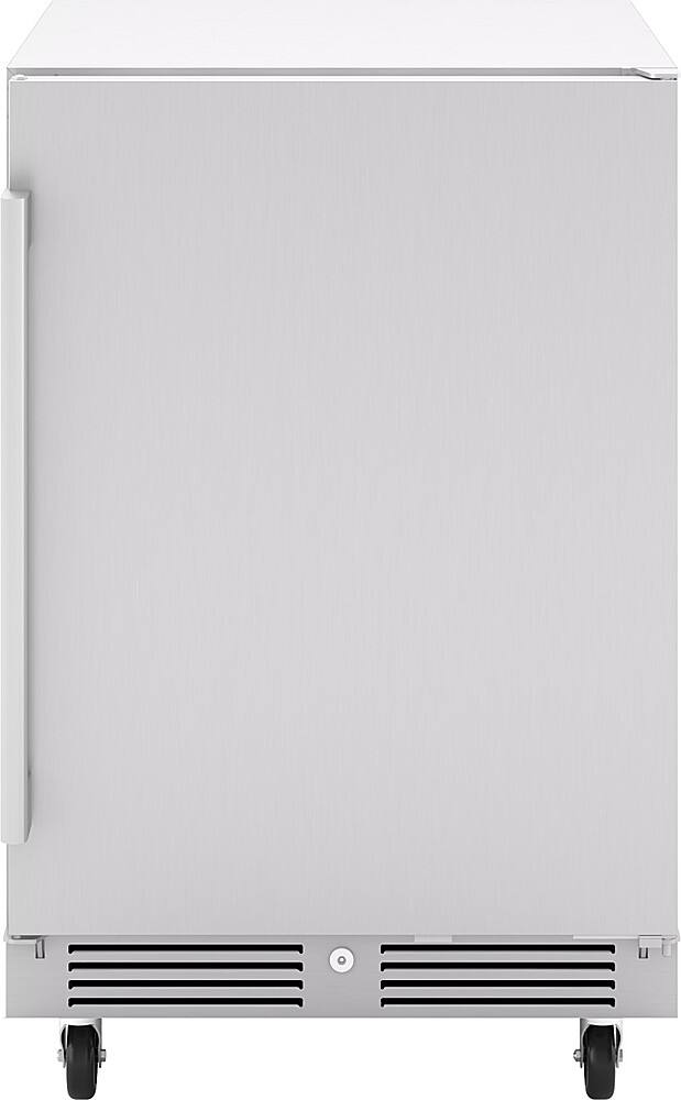 Left. Zephyr - Presrv 24 in. 99-Can Single Zone Outdoor Refrigerator - Stainless Steel.