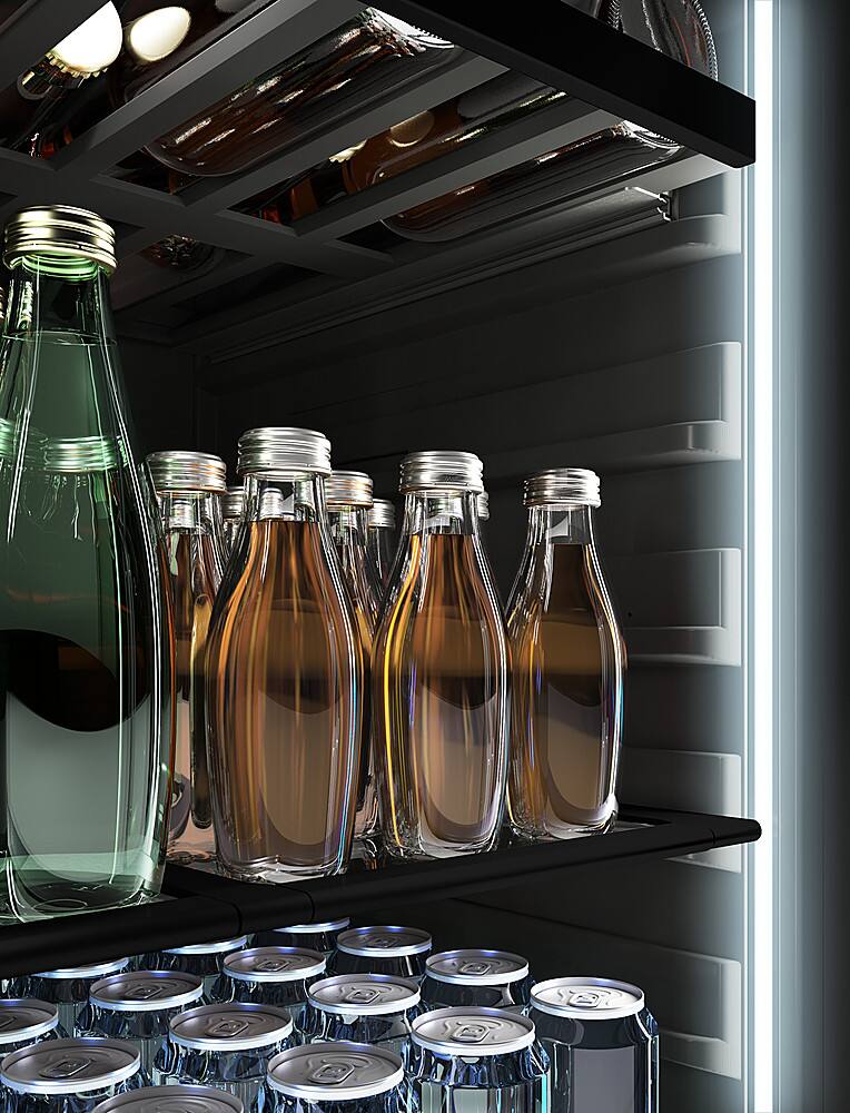Alt View 22. Zephyr - Presrv 24 in. 7-Bottle and 108-Can Single Zone Panel-Ready Beverage Cooler - Panel Ready + Glass.