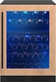 Zephyr - Presrv 24 in. 45-Bottle Built-In or Freestanding Dual Zone Panel-Ready Wine Cooler - Custom Panel Ready