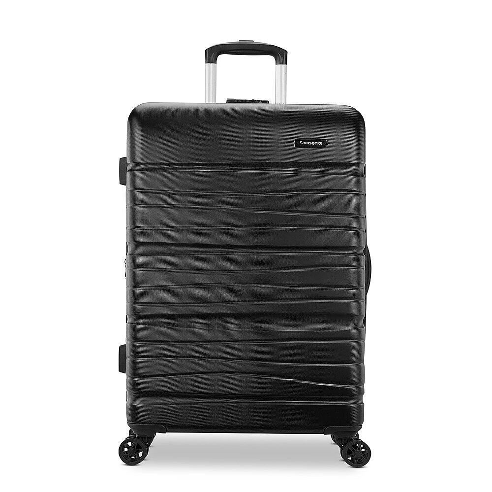 Angle. Samsonite - Evolve Se 30" Expandable Spinner Suitcase - Bass Black.