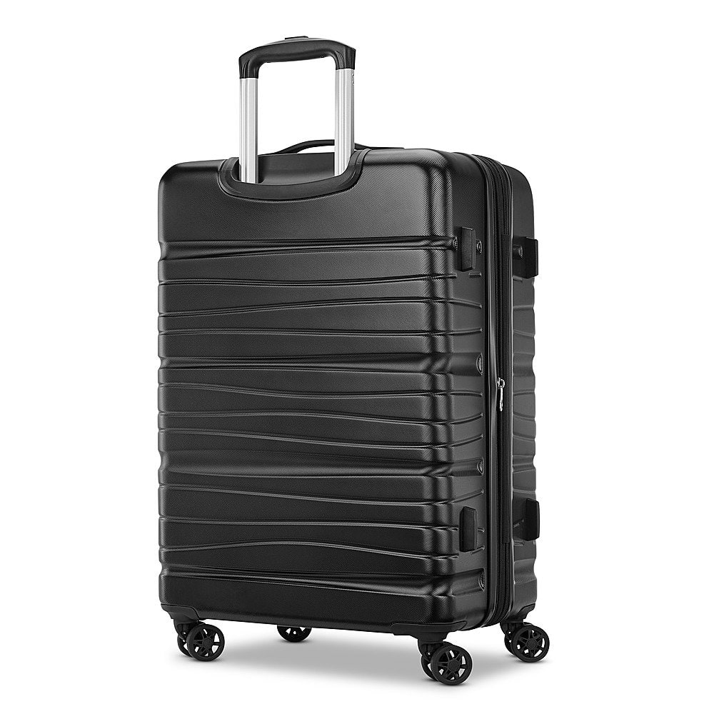 Left. Samsonite - Evolve Se 30" Expandable Spinner Suitcase - Bass Black.
