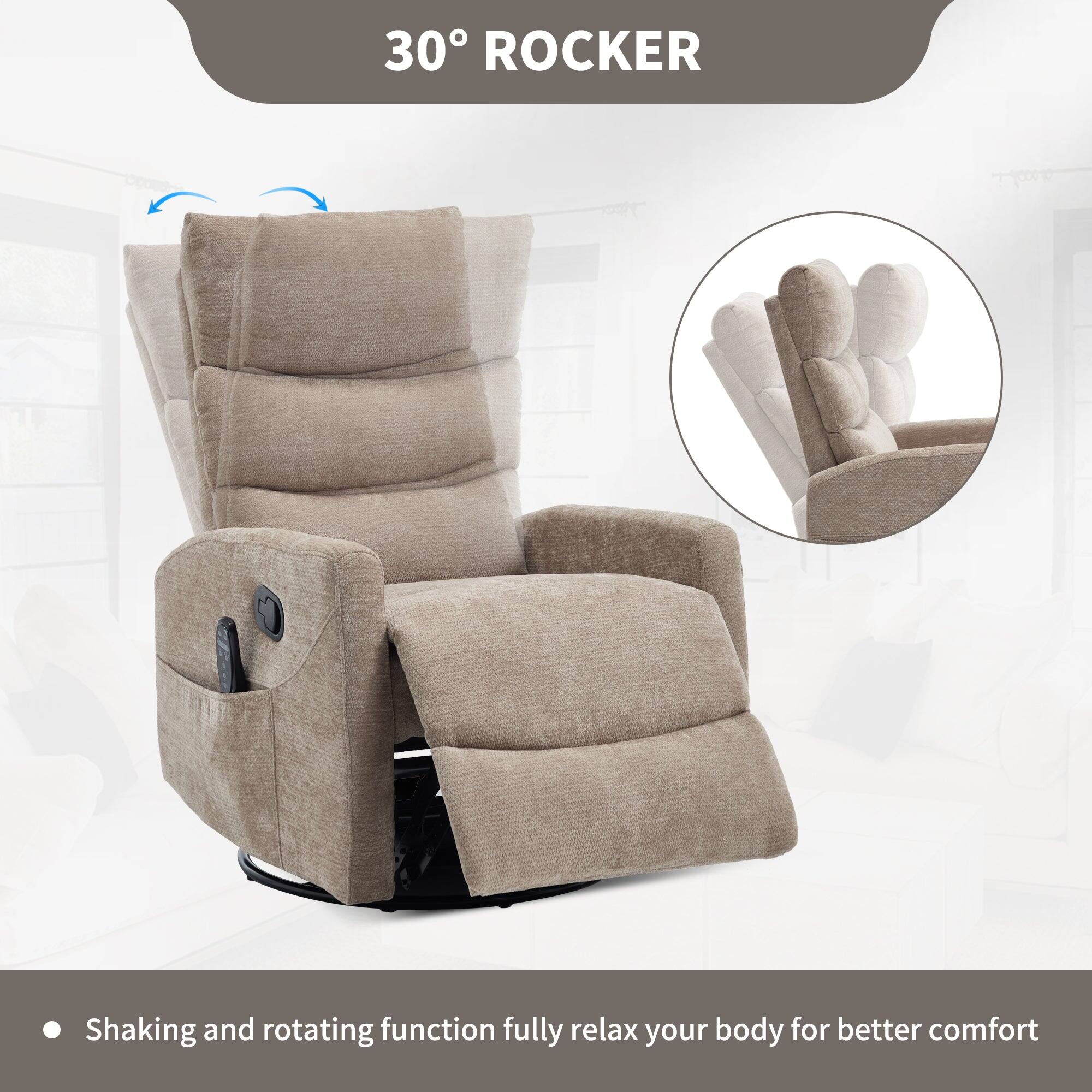 30° Rocker

Shaking and rotating function fully relax your body for better comfort