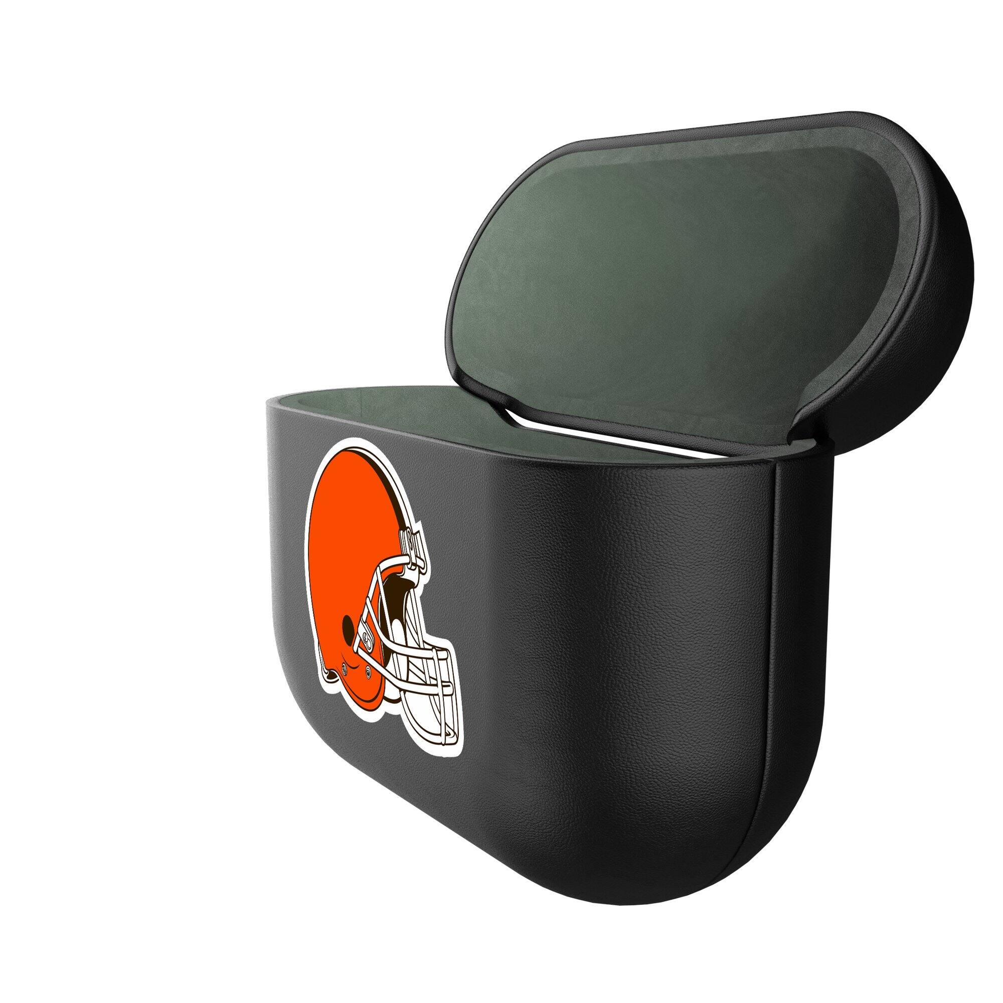 Alt View 1. Keyscaper - Cleveland Browns Black Cleveland Browns Insignia AirPods 3rd Gen Case Cover - Black.