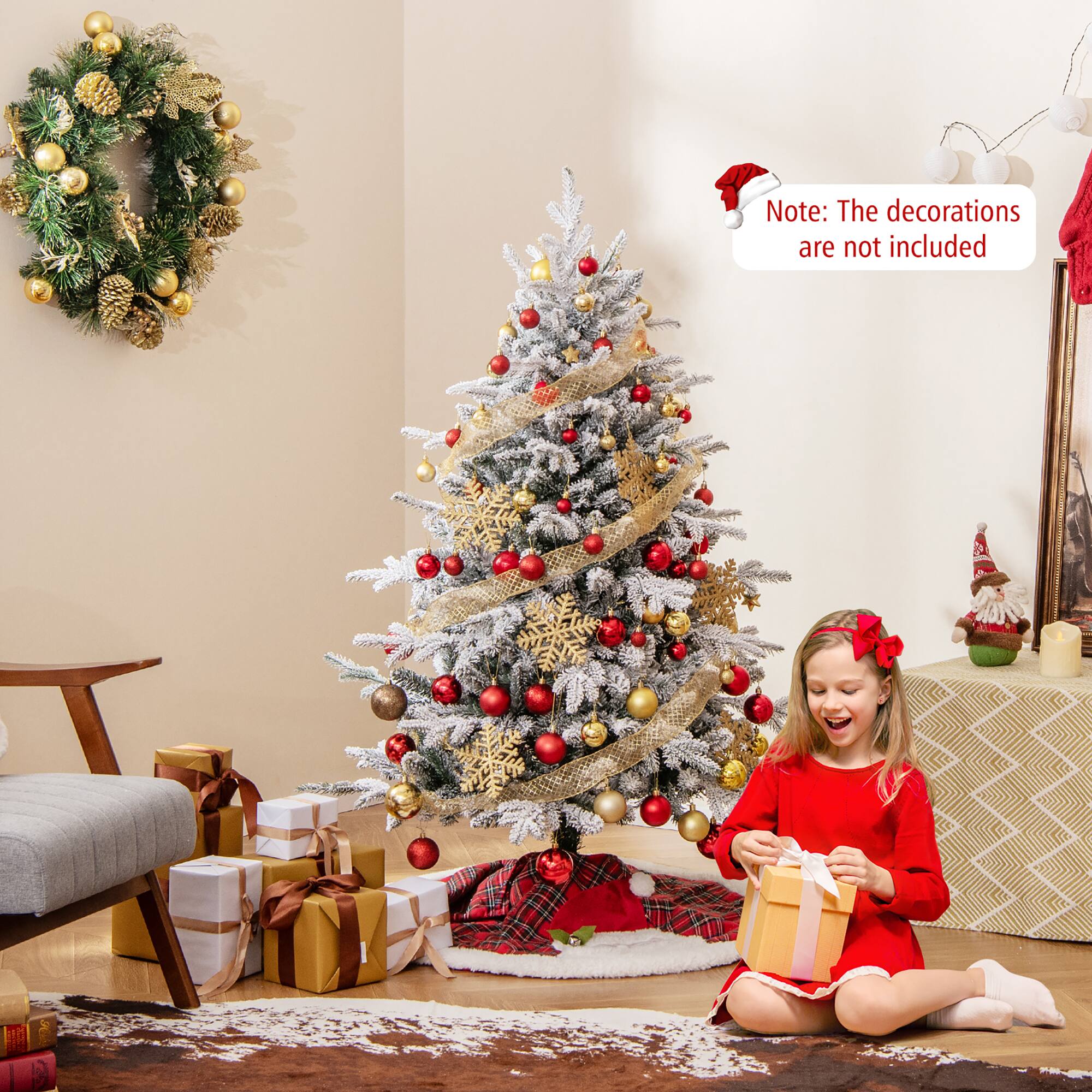 Note: The decorations are not included