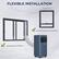 FLEXIBLE INSTALLATION: No More Than 47" Double/Single-hung Window Sliding Slash Window COPRT