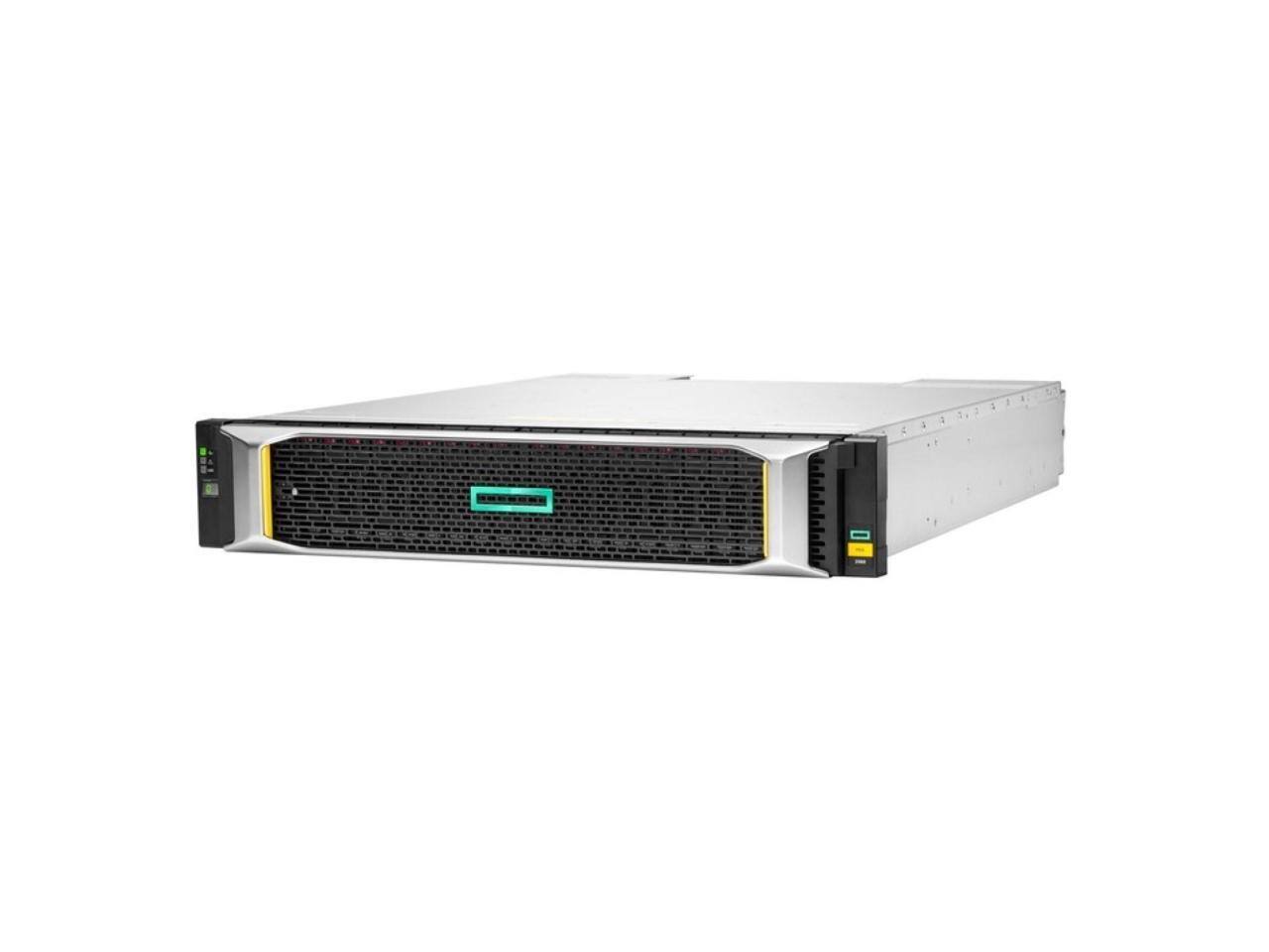 Alt View 3. HP - HPE MSA 2060 10GbE iSCSI SFF Storage - 24 x HDD Supported - 0 x HDD Installed - 24 x SSD Supported - 0 x SSD Installed - Black.