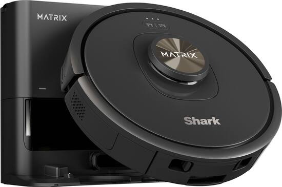 Angle. Shark - Matrix Self-Emptying Robot Vacuum with Precision Home Mapping and Extended Runtime, Wi-Fi Connected - Black.