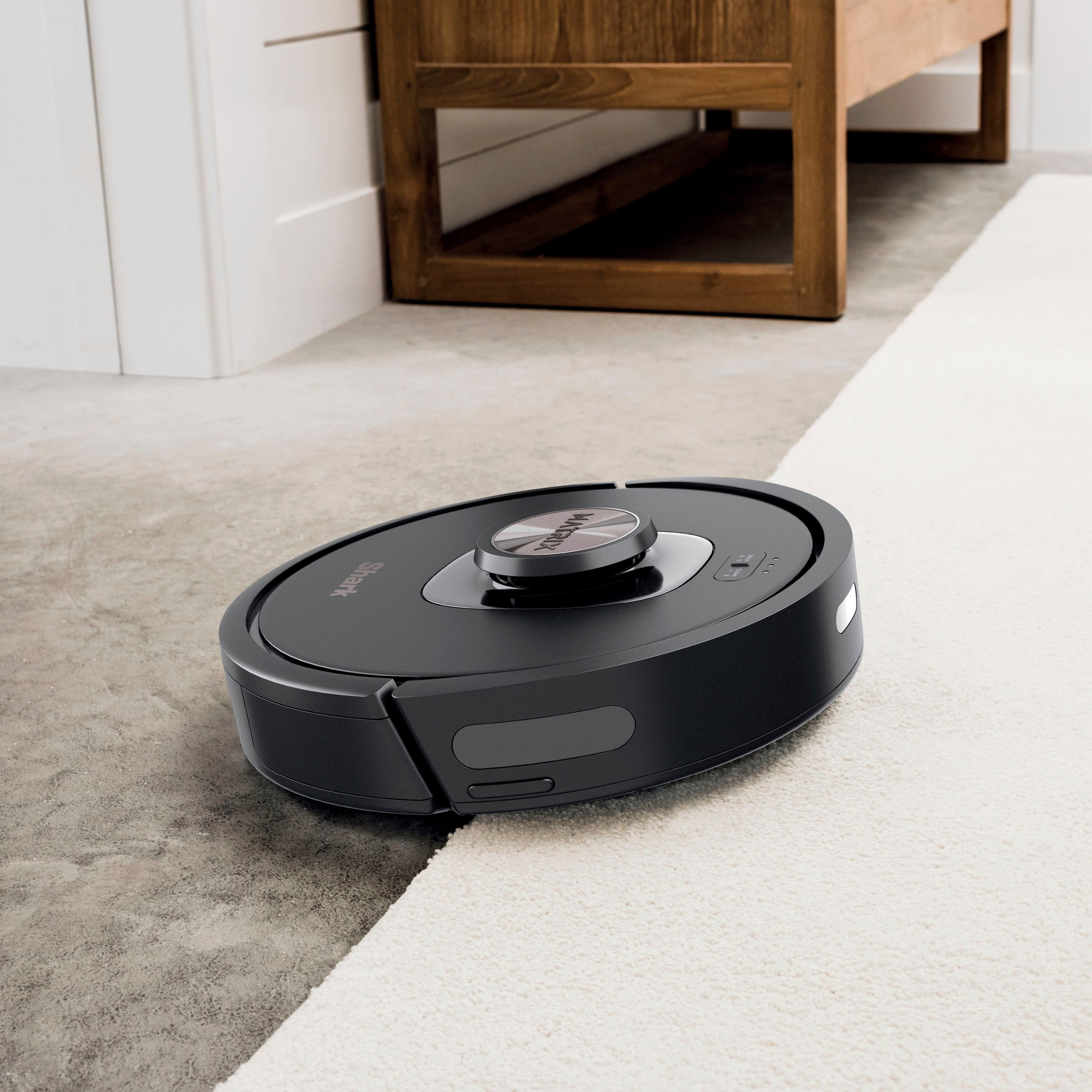 Alt View 16. Shark - Matrix Self-Emptying Robot Vacuum with Precision Home Mapping and Extended Runtime, Wi-Fi Connected - Black.
