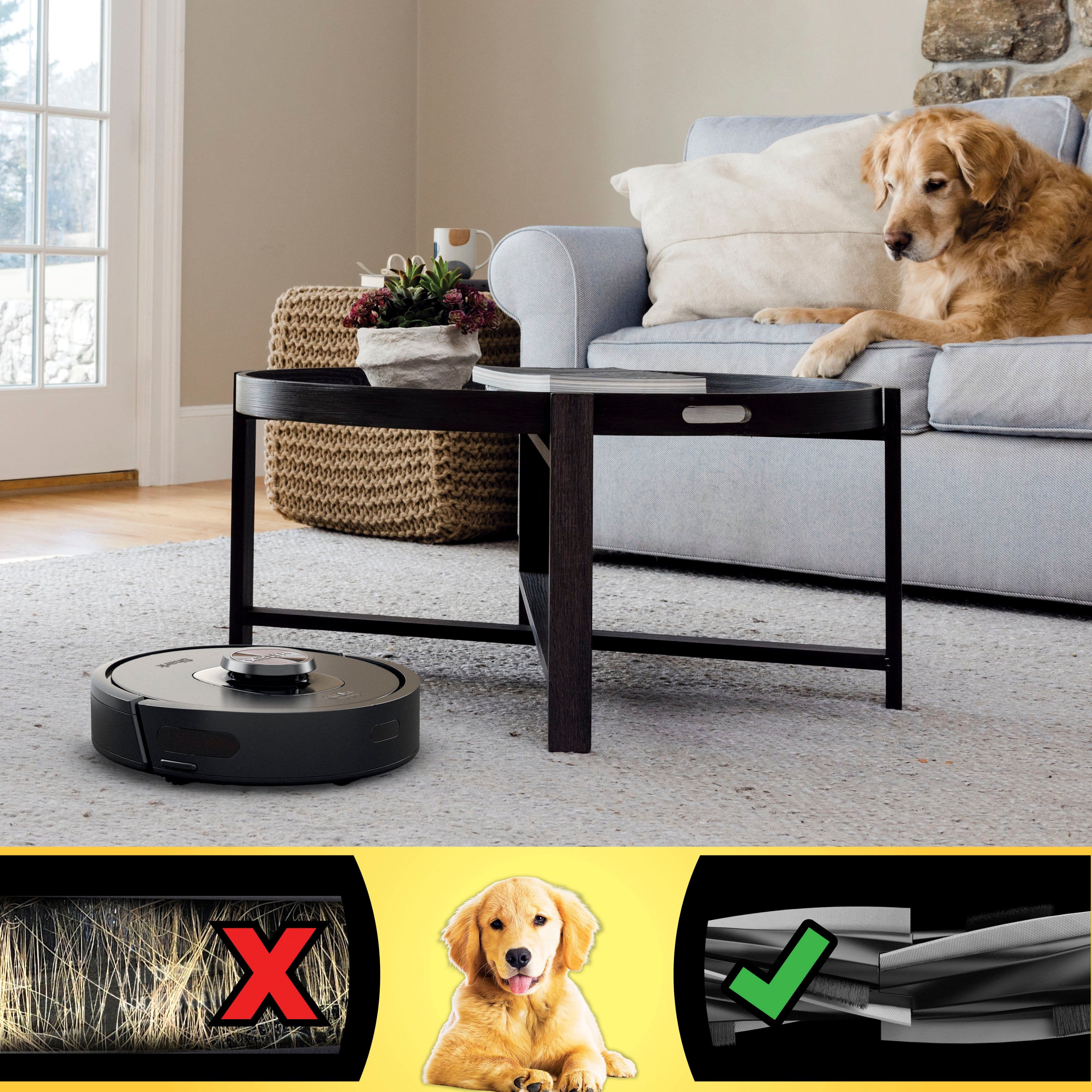 Alt View 17. Shark - Matrix Self-Emptying Robot Vacuum with Precision Home Mapping and Extended Runtime, Wi-Fi Connected - Black.