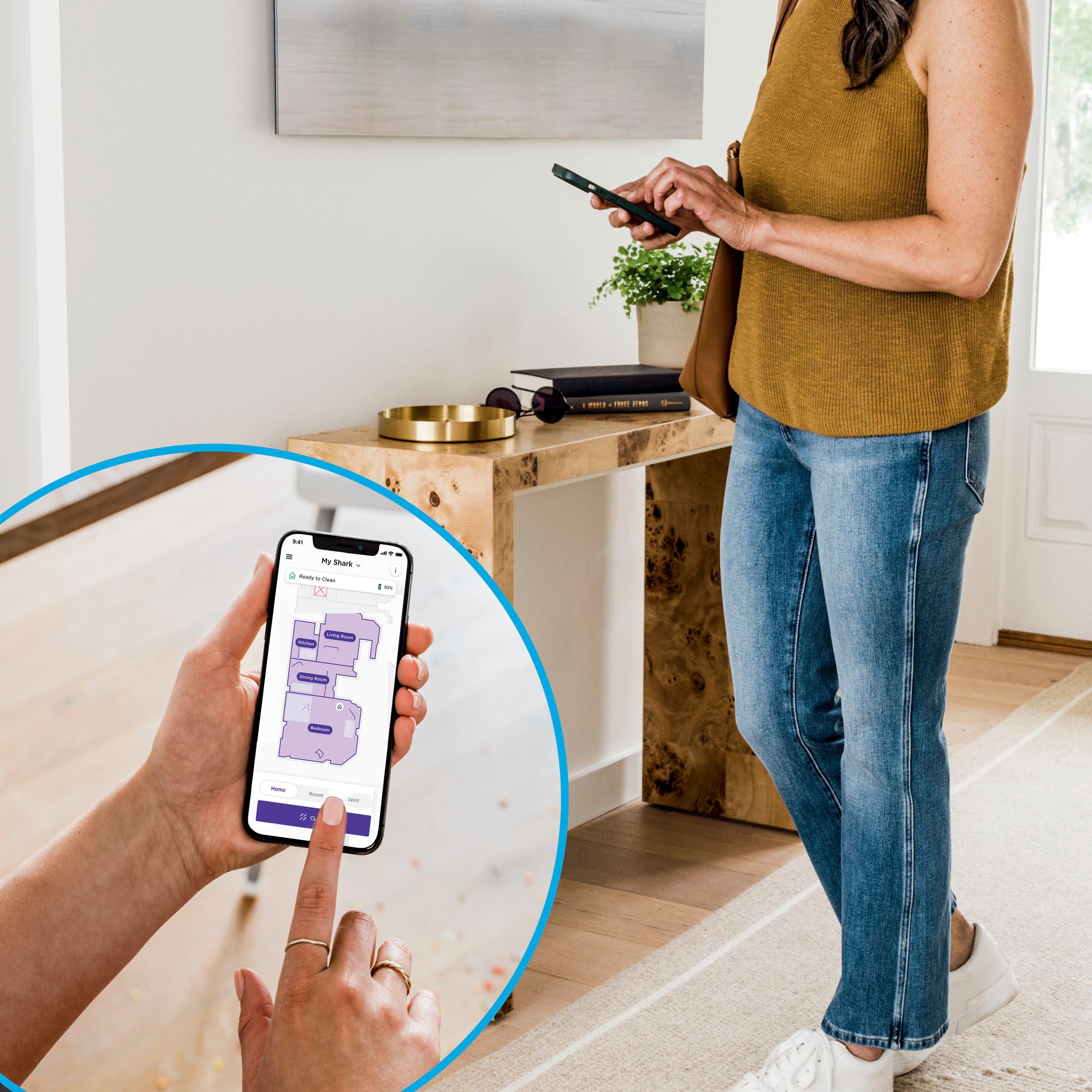 Alt View 1. Shark - Matrix Self-Emptying Robot Vacuum with Precision Home Mapping and Extended Runtime, Wi-Fi Connected - Black.