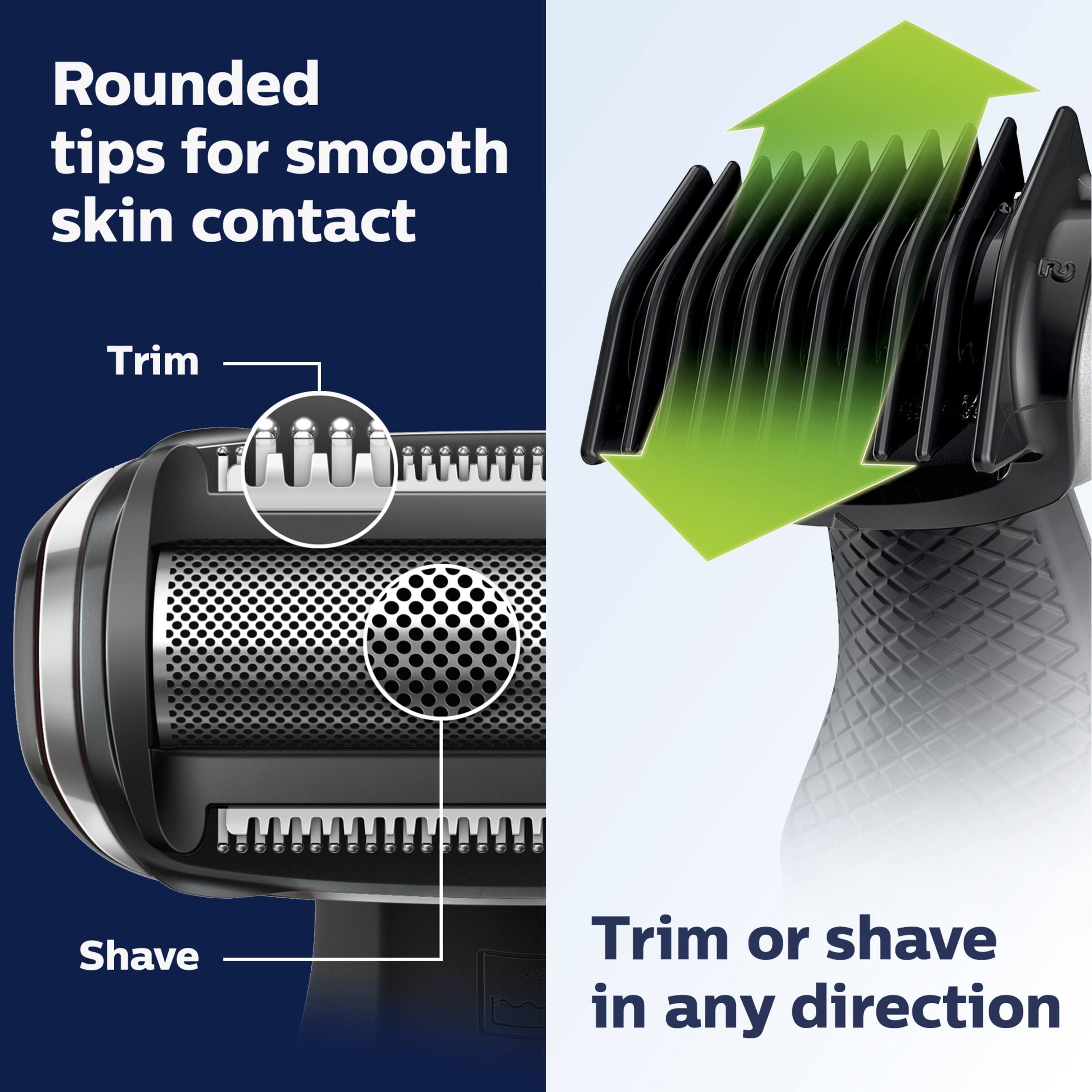 Alt View 24. Philips Norelco - Bodygroom Series 5000 for Manscaping - Silver.
