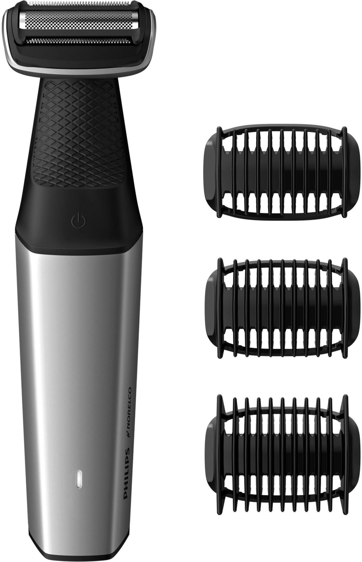 Angle View: Philips Norelco - Bodygroom Series 5000 for Manscaping - Silver