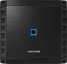Front. Alpine - S-Series Class D Bridgeable Multichannel Amplifier with Variable Crossovers - Black.