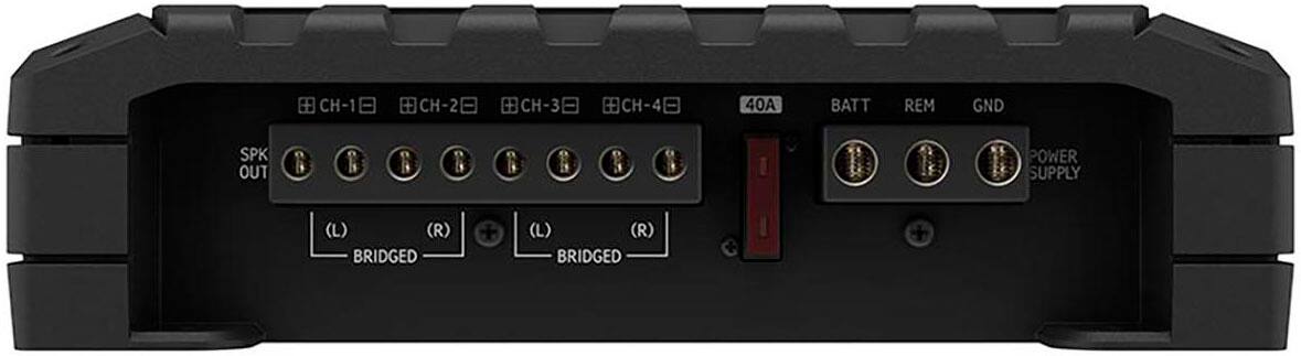 Alt View 11. Alpine - S-Series Class D Bridgeable Multichannel Amplifier with Variable Crossovers - Black.