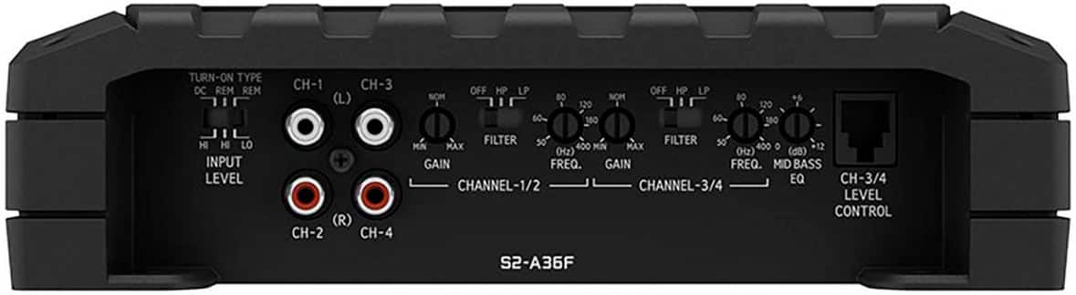 Alt View 12. Alpine - S-Series Class D Bridgeable Multichannel Amplifier with Variable Crossovers - Black.