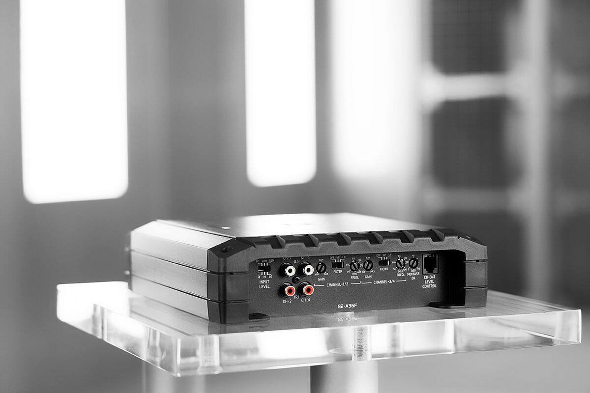 Alt View 15. Alpine - S-Series Class D Bridgeable Multichannel Amplifier with Variable Crossovers - Black.