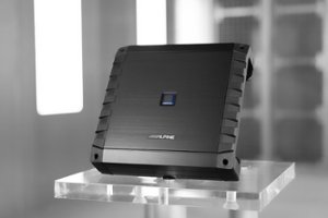 Alpine - S-Series Class D Mono Amplifier with Variable Crossovers - Black - Front_Zoom