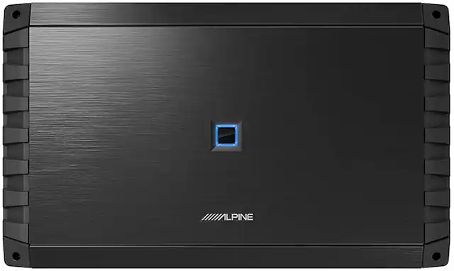 Front. Alpine - S-Series Class D Mono Amplifier with Variable Crossovers - Black.