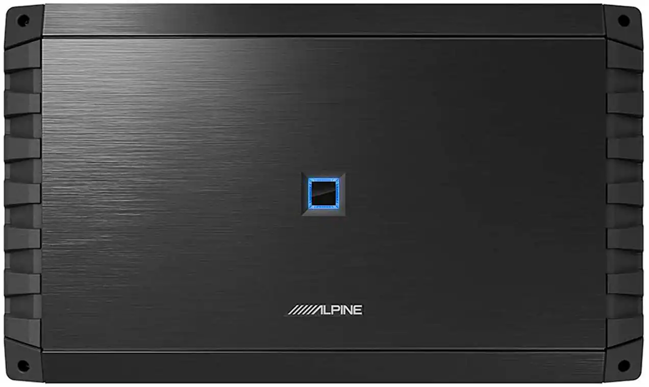 Alpine - S-Series Class D Mono Amplifier with Variable Crossovers - Black