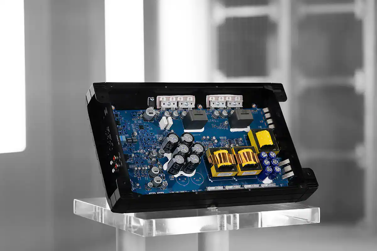 Alt View 13. Alpine - S-Series Class D Mono Amplifier with Variable Crossovers - Black.