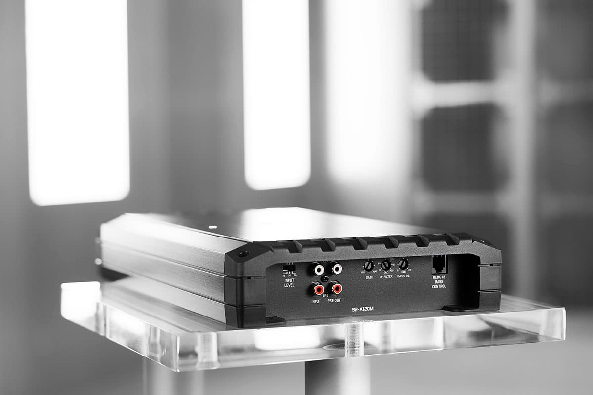Alt View 16. Alpine - S-Series Class D Mono Amplifier with Variable Crossovers - Black.