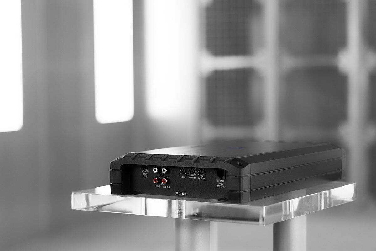 Alt View 18. Alpine - S-Series Class D Mono Amplifier with Variable Crossovers - Black.