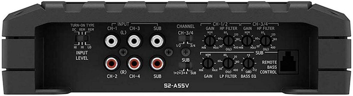 Back. Alpine - S-Series Class D Bridgeable Multichannel Amplifier with Variable Crossovers - Black.