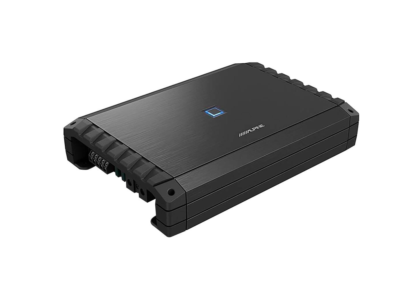 Angle. Alpine - S-Series Class D Bridgeable Multichannel Amplifier with Variable Crossovers - Black.
