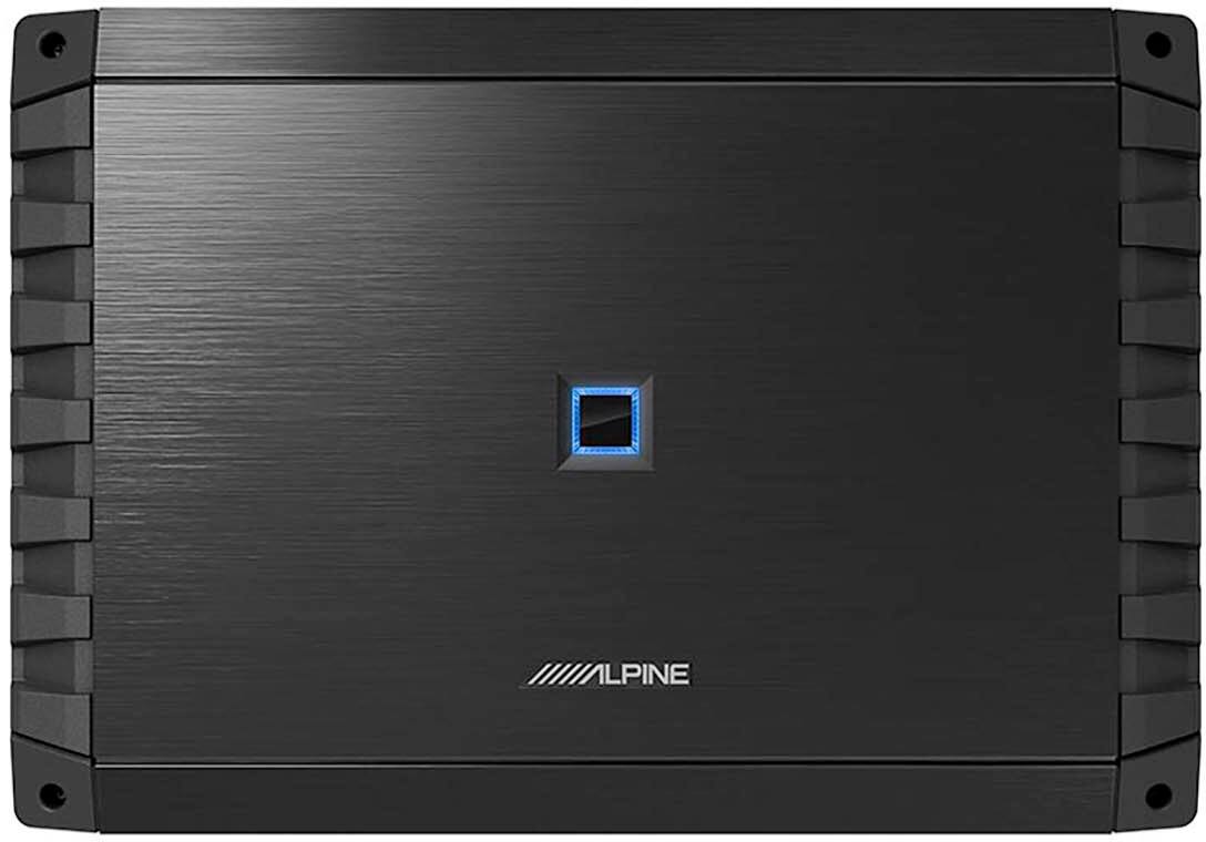Front. Alpine - S-Series Class D Bridgeable Multichannel Amplifier with Variable Crossovers - Black.