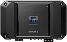 Front. Alpine - R-Series Class D Bridgeable Multichannel Amplifier with Variable Crossovers - Black.