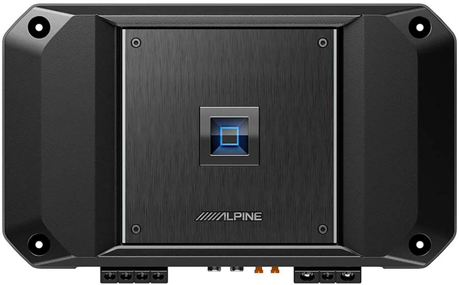 Alpine R Series Class D Mono Amplifier with Variable Crossovers Black ...