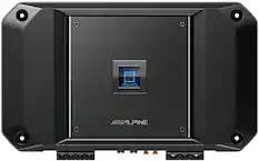 Front. Alpine - R-Series Class D Mono Amplifier with Variable Crossovers - Black.