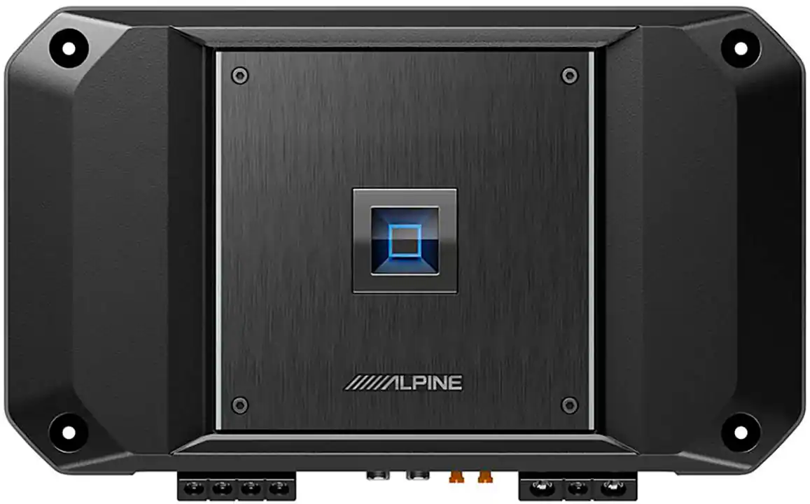 Alpine - R-Series Class D Mono Amplifier with Variable Crossovers - Black