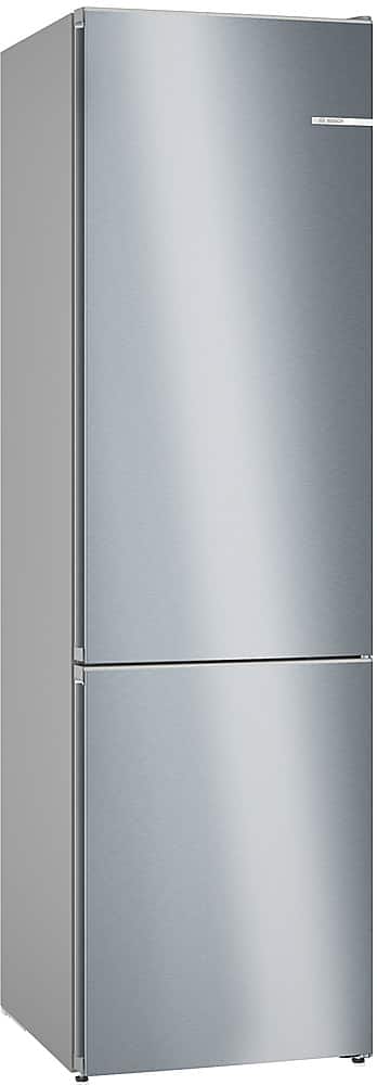Front. Bosch - 800 Series 12.8 Cu. Ft Bottom-Freezer Counter-Depth Smart Refrigerator with Internal Ice and Water Dispenser - Stainless Steel.