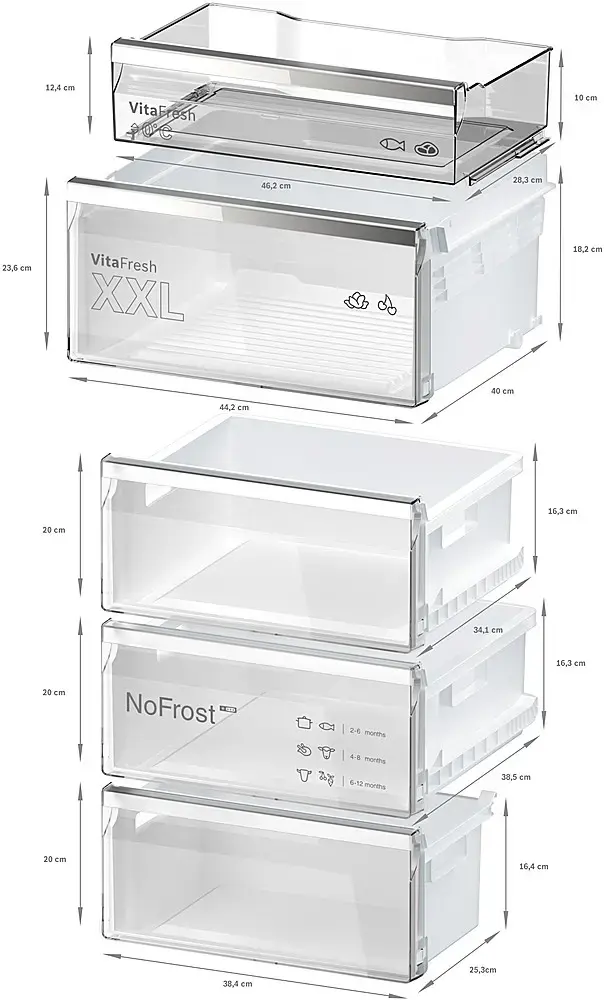 Alt View 3. Bosch - 500 Series 12.8 Cu. Ft Bottom-Freezer Counter-Depth Smart Refrigerator - Stainless Steel.